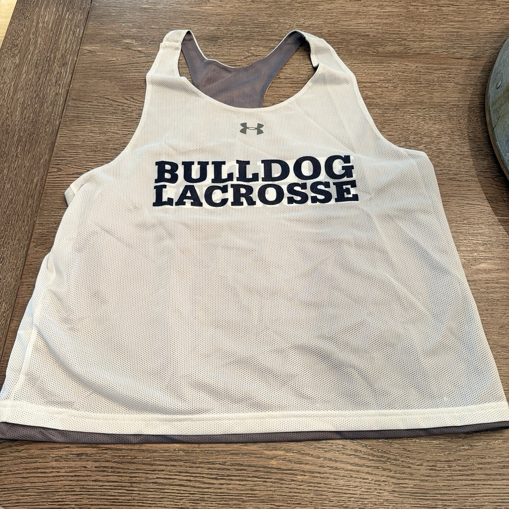 Yale Bulldogs Lacrosse Under Armour Reversible Jersey Size Large Women's